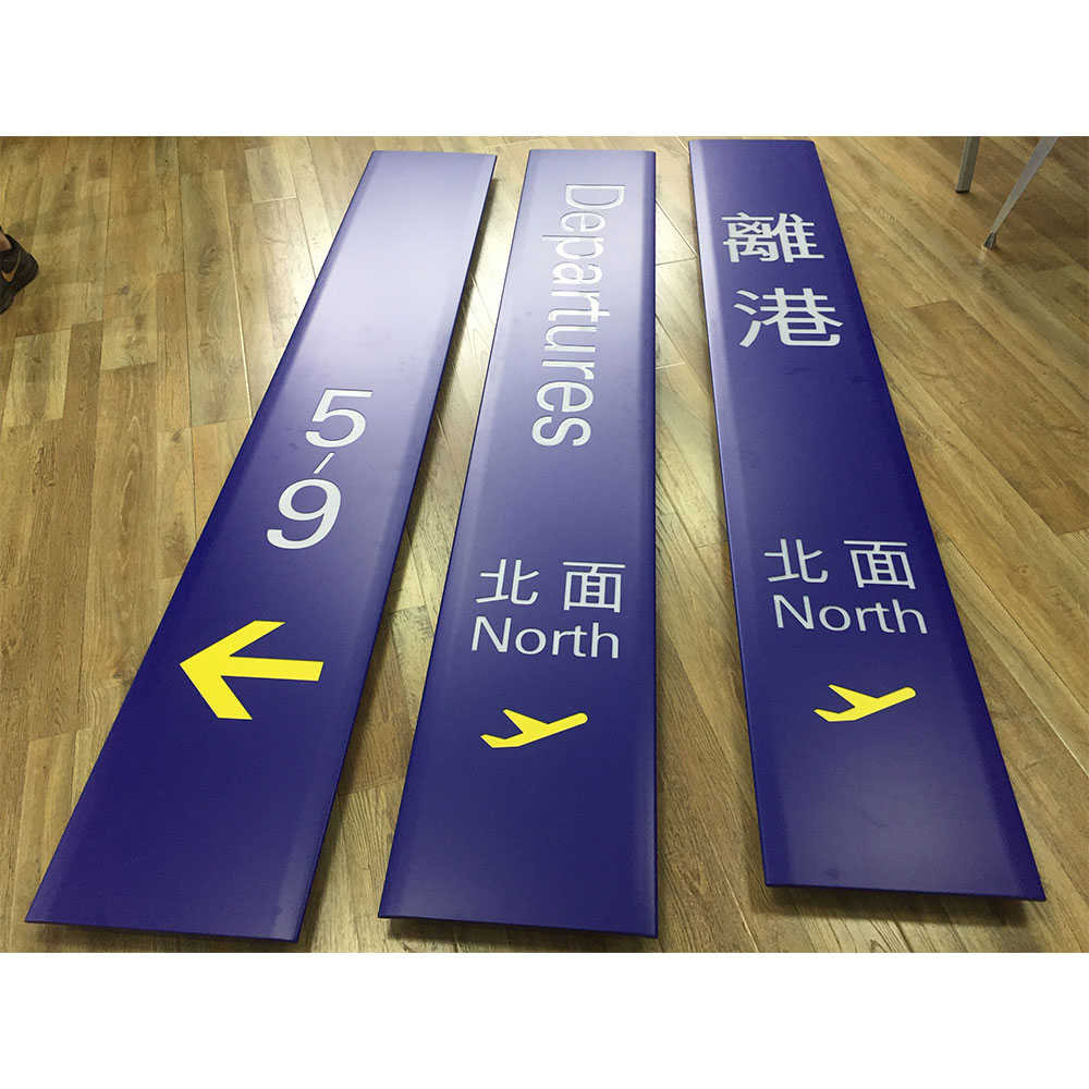 Contenitore in metallo per scatola luminosa blu da pavimento per esterni personalizzato