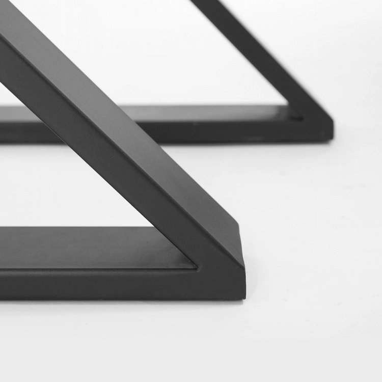 Gambe per mobili da tavolo triangolari moderne personalizzate in acciaio inossidabile