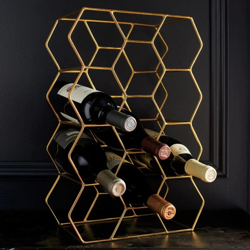 Portabottiglie per vino in metallo personalizzato