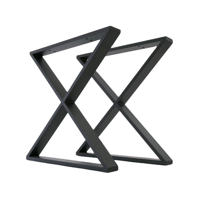 Gambe per mobili da tavolo triangolari moderne personalizzate in acciaio inossidabile